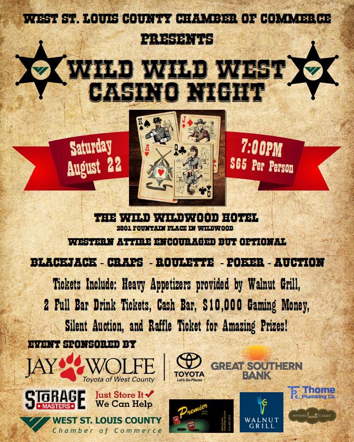 POSTPONED - Wild Wild West Casino Night
