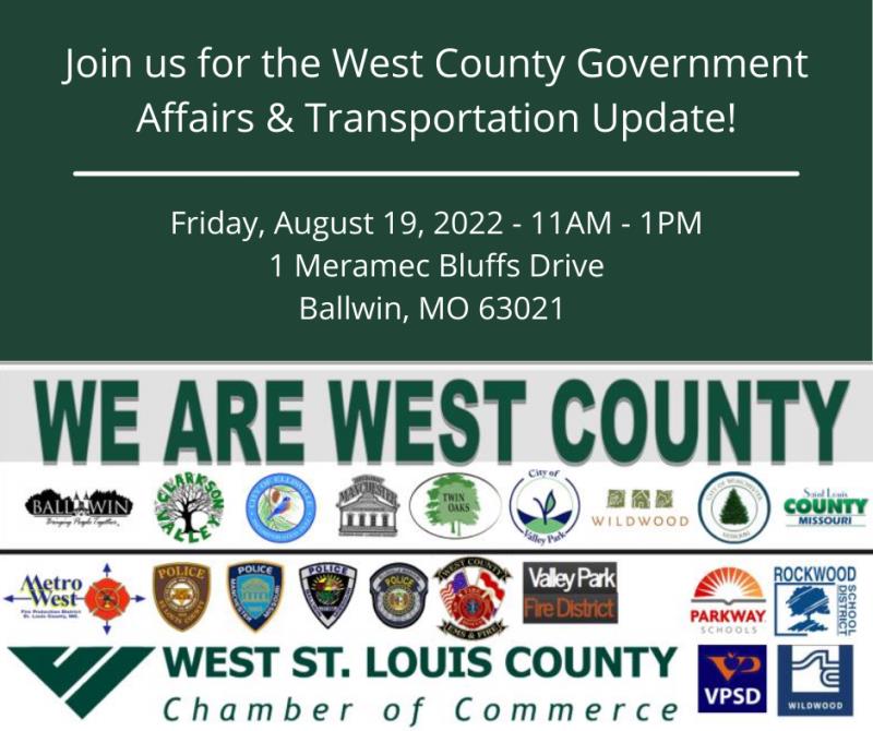 West County Gov. Affairs & Transportation Update