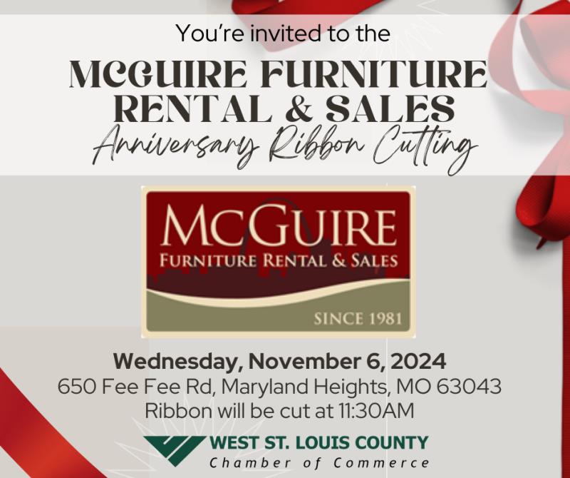 Anniversary Ribbon Cutting - McGuire Furniture