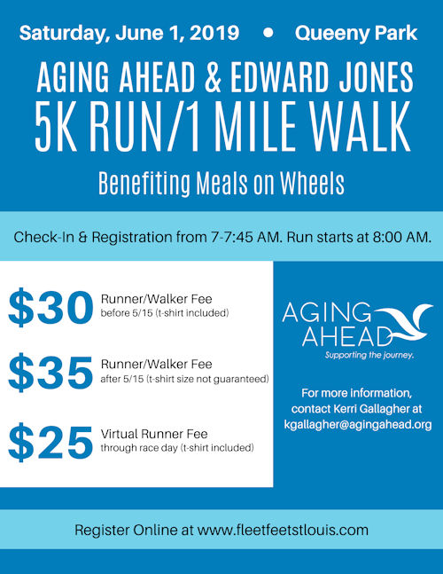 Aging Ahead & Edward Jones 5K Run / 1 Mile Walk